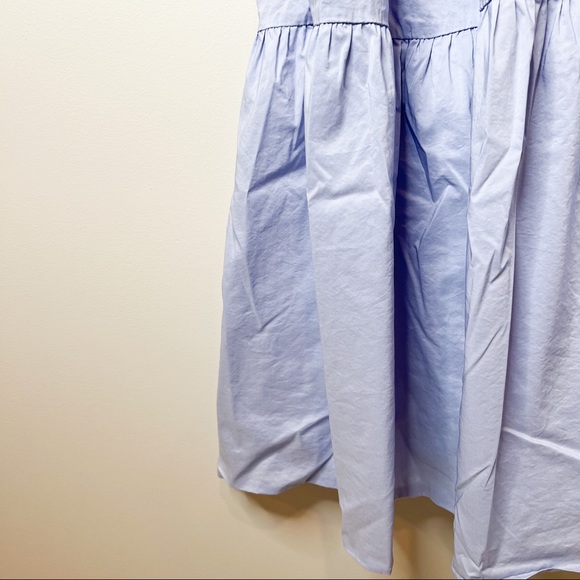 En Saison Willow Blue Tiered Poplin Midi Dress - Picture 6 of 8